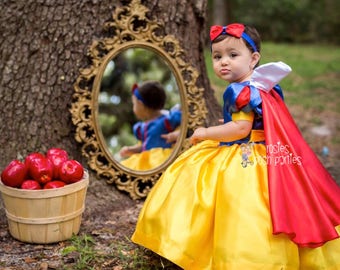 Snow White dress for Birthday costume or Photo shoot Snow White dress outfit Birthday dress Snow White costume dress for Birthday party