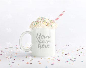White mug stock photography / Instant download /#6147