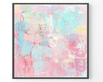 Large abstract painting, Large wall art, modern large print, pastel abstract art, abstract painting, pastel prints, apartment wall art