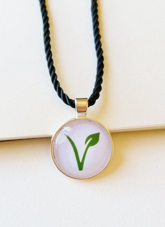 Vegan Necklace vegan jewelry vegan pendant by FeathersandStars