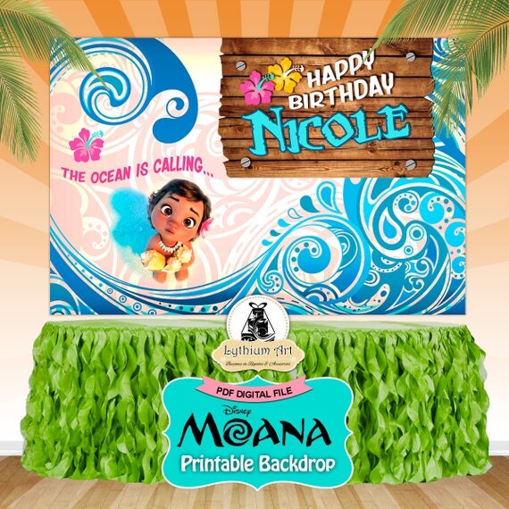 Moana Backdrop Ideas