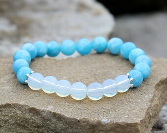 opal Jewelry aquamarine Jewelry opal Bracelet gifts for gays Bracelet gays Jewelry aquamarine Bracelet Gemstone Bracelet Blue bracelet
