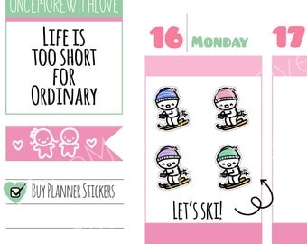 Munchkins - Skiing Planner Stickers (M245)