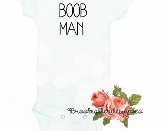 Funny Baby Onesie-FunnyOnesie-Funny Baby Onesie-Cute Baby Onesie-Funny Baby Shower Gift-Boob Guy Onesie