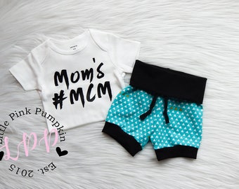 Baby Boy Clothes, Mother and Son, Mom's MCM Shirt, Mom's #MCM Outfit, Mom's Man Crush Monday Outfit, Hipster Clothes, Baby Shower Gift