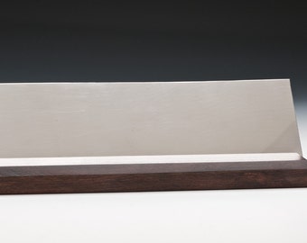Pewter with Stained Cherry Desk Plate