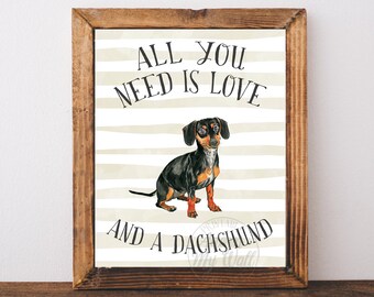 Dachshund Wall Art picture dachshund | etsy Dachshund Wall Art picture dachshund | etsy