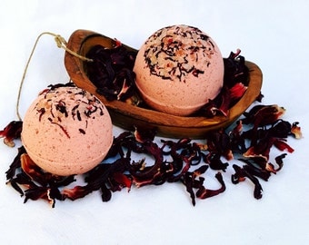 Midnight Passion Bath Bomb, Bath Fizzy, Pomegranate, Bergamot