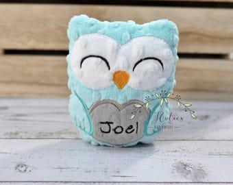 personalized stuffed owl