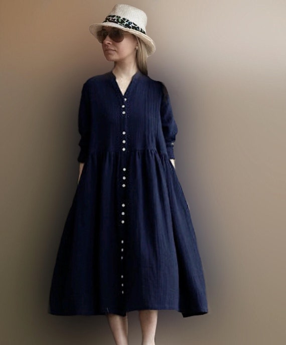 linen dress woman dres for women linen womens clothing long
