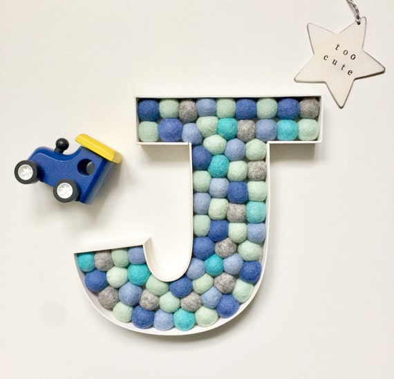 Personalised Baby Gift Letter J Large Wooden Letter New