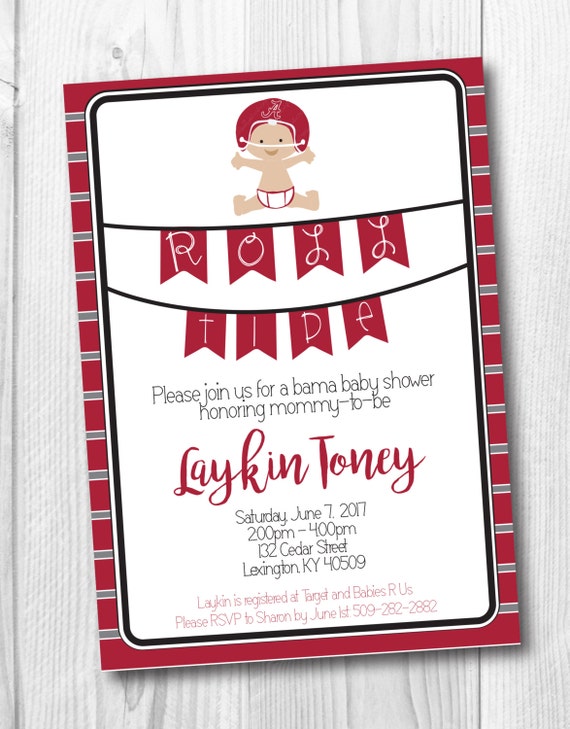 Alabama Baby Shower Invitations 4