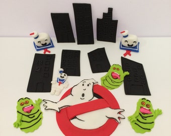 Ghostbusters Fondant Cake & Cupcake Topper