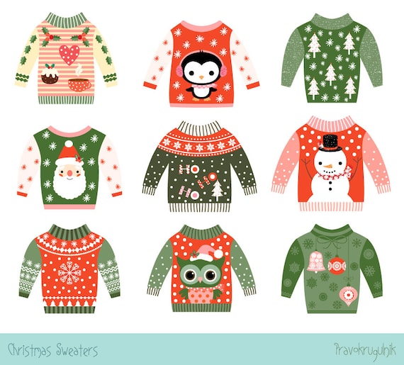 clipart of ugly christmas sweaters - photo #44