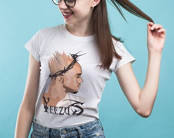 Yeezus Tour Yeezus Tee Yeezus lace up tee Yeezus t-shirt dress I feel like Pablo Kanye west shirt Yeezy season shirt Kanye West YP156
