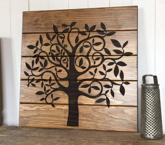 Tree of Life Home Decor Wooden Sign Rustic Wall Decor