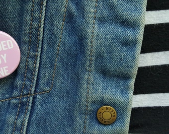 The Bearded Lady Zine Pin (1.5 inch)