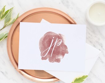 Personalised stationery ~ Monogram stationary ~ Gift for her, him ~ Personalised notecards ~ Correspondence cards ~ Hoard Pretty Things