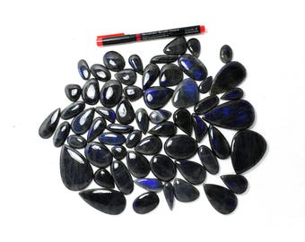 AAA Natural Strong Blue Fire Labradorite Cabochon Semiprecious Gemstone Lot 2330Cts 59ps (9146-50)