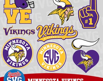 MINNESOTA VIKINGS SVG files, Silhouette files, CriCut, Vector files, Sports