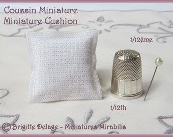 Cushion 1/12th Miniature background openwork star