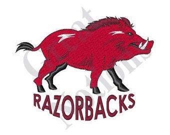 Team Razorbacks - Machine Embroidery Design