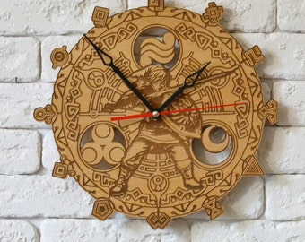 Legend of Zelda Wood Wall Clock nintendo gift Ocarina of time legend of zelda wedding legend of zelda wall art Wind Waker hyrule warriors