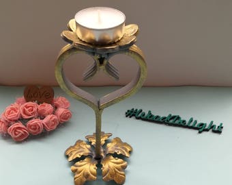 Anniversary gift for husband 5th annivervary Forged Candle holder metal candlestick holder Forged candle holders forged metal Candle holders