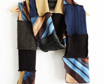 Womens scarves made from recycled materials