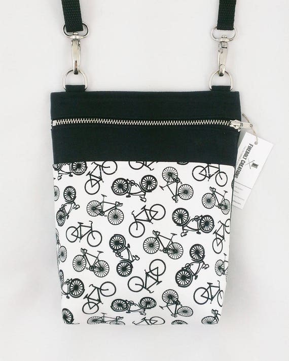 Bicycle Purse Bike Crossbody Purse Travel Bag Black Handbag