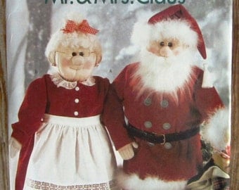 stuffed mr and mrs claus