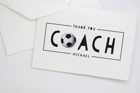 Danke Trainer Karte / / Fußball coach Karte / / Danke