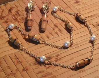 Beige - Handcrafted Bamboo Earrings by Daya Patki main image 0