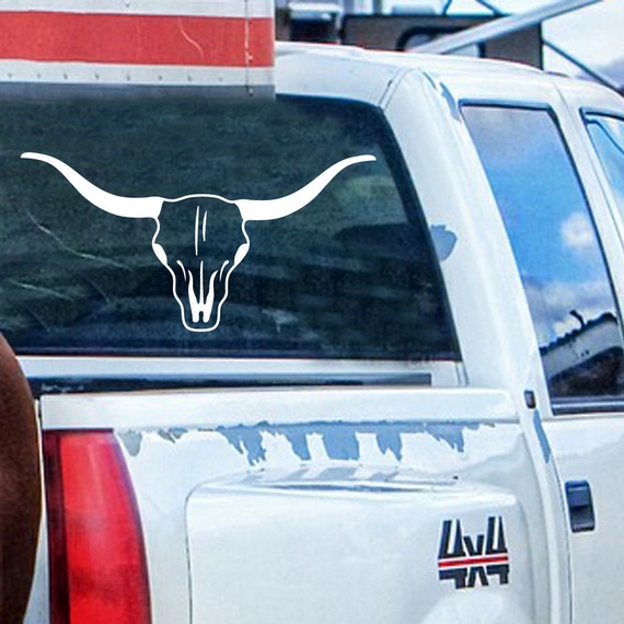 Cow Skull Decal Cattle Skull Decal Cattle Decal Longhorn