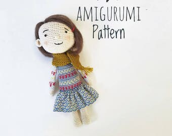 Amigurumi doll pattern, crochet doll pdf, English pdf, Italian Pdf, tapestry crochet pattern, CROCHET PDF PATTERN, crochet doll pattern,