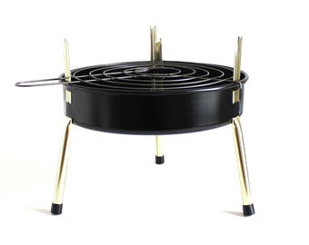 BBQ Grill 1970s Charcoal Grill Small Portable Picnic Supplies
