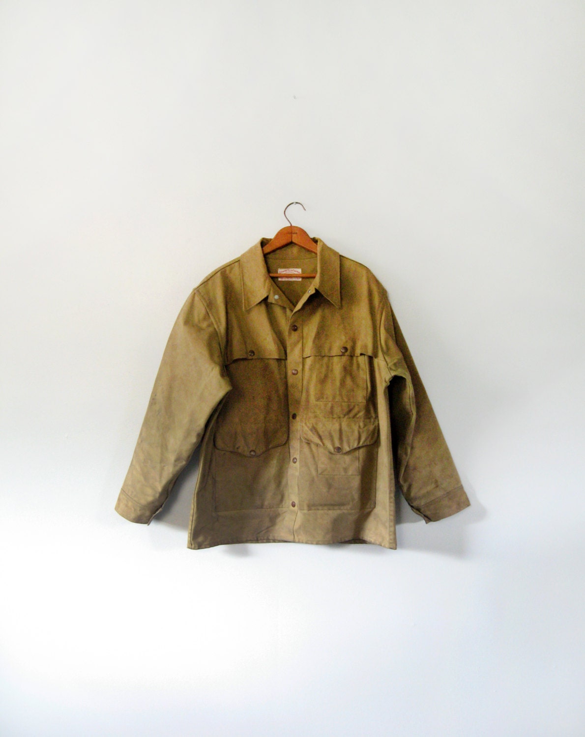 Vintage Filson Oil Tin Cloth Cruiser Coat / Jacket / Mackinaw