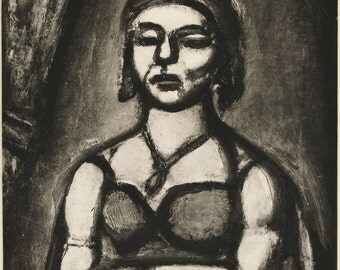 European Master Print Reproduction: Georges Rouault. Nail and Beak (Des ongles et du bec), 1922 Print Reproduction. Fine Art Print.