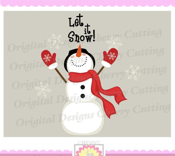 Download Let it Snow SVG eps jpg pngSnowman svg Winter Snowman