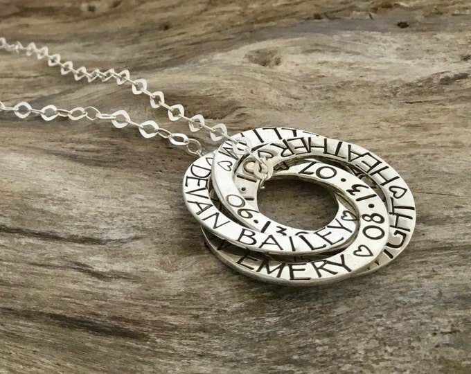Grandma Gift - Personalized Grandma Gifts - Gifts for Mom - Personalized Grandmother Jewelry-Grandmother Necklace Grandma- Sterling Silver