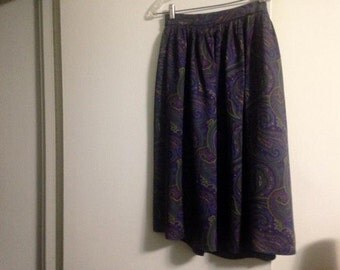 Vintage Paisley Skirt