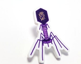 Virus Acrylic Pin / Brooch