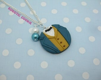 Newt Scamander inspired necklace polymer clay pendant