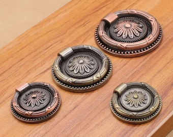 Retro dresser knobs classical knobs door knobs drawer knobs bronze and cooper decorative knobs metal knobs decorative knobs 3036