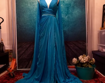 Blue Goddess Gown
