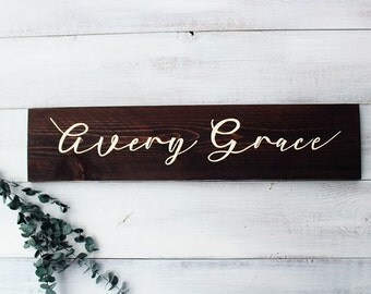 Baby Name Sign, Baby Name Wall Art, Personalized Nursery Baby Name Sign, Newborn Name Sign, Nursery Name Sign, Baby Shower Gift, Baby Gift