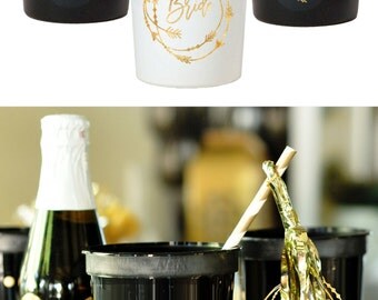 Bride Tribe Cups Bachelorette Party Cups Bachelorette Party Decorations Bachelorette Cups (EB3197) set of 10 Cups