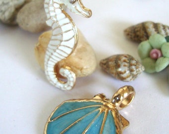 Seahorse Nautical Pendant,Sea,Ocean,Beach