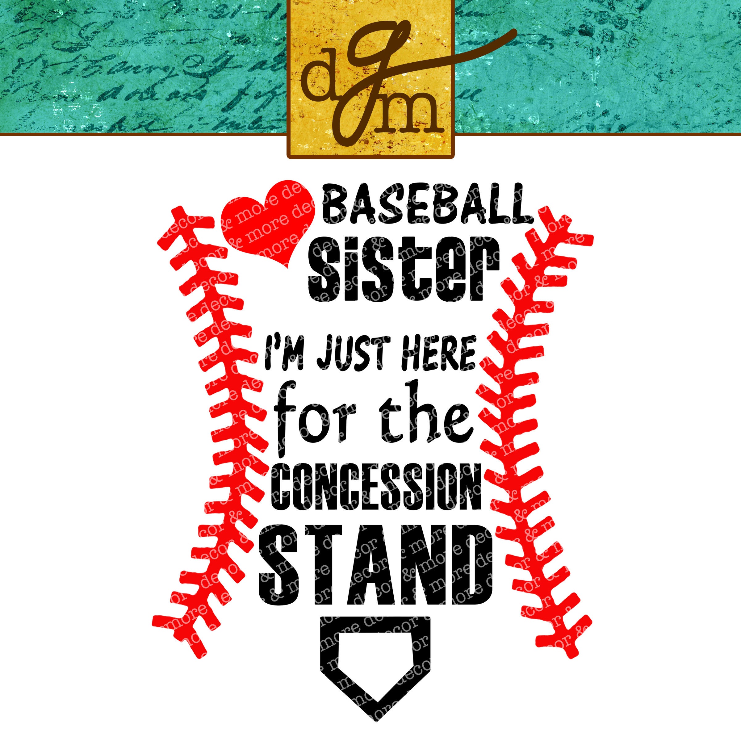 Download BASEBALL SISTER SVG file. Baseball Svg for T shirts Hats