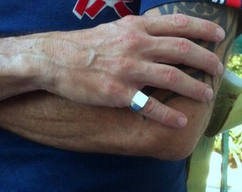 Square signet ring, Signet ring, Mens signet ring, Male ring, Pinkie ring, Square silver ring, Ring for men, Silver ring, classic mens ring